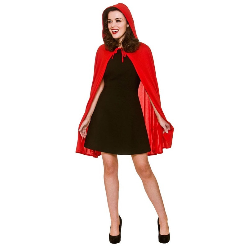 Red hooded cape Alice for women