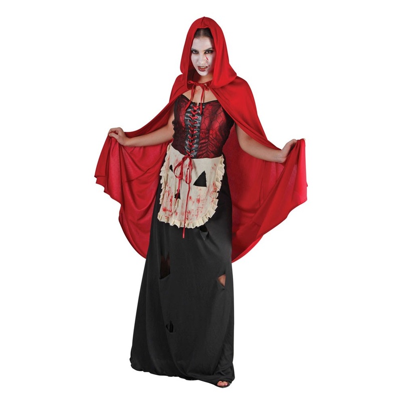 Scary zombie Little Red Riding Hood costume