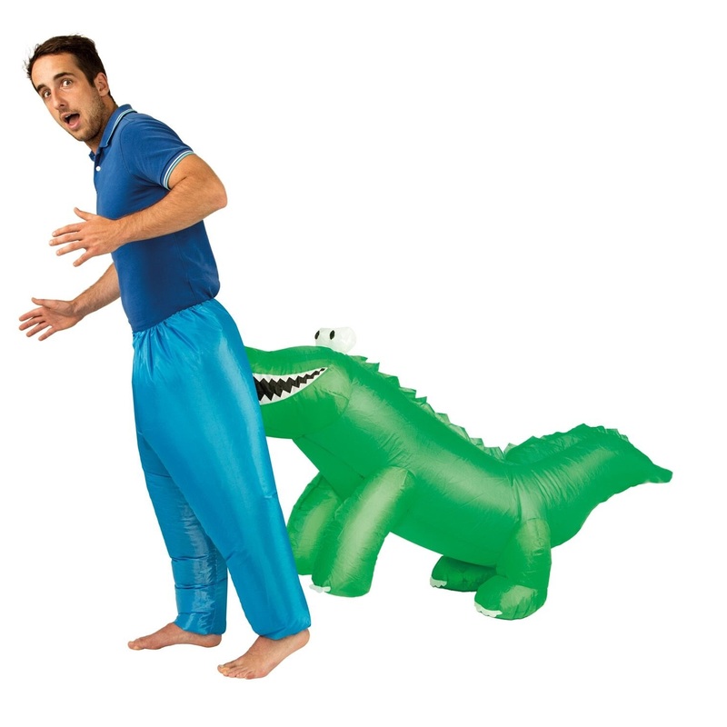 Snappy crocodile inflatable costume