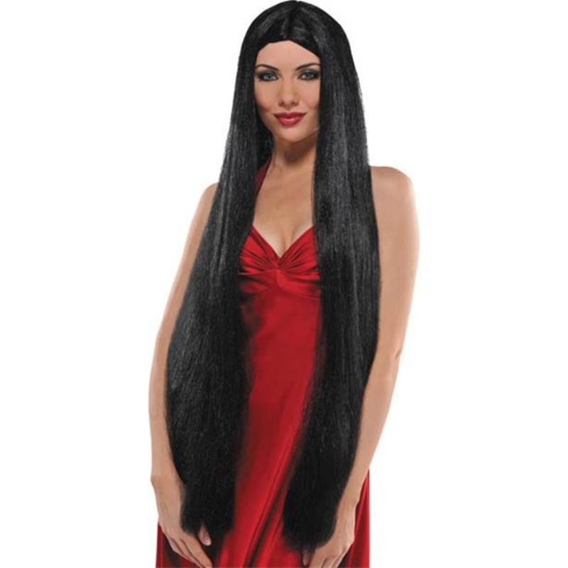 Black long hair wig Mortina