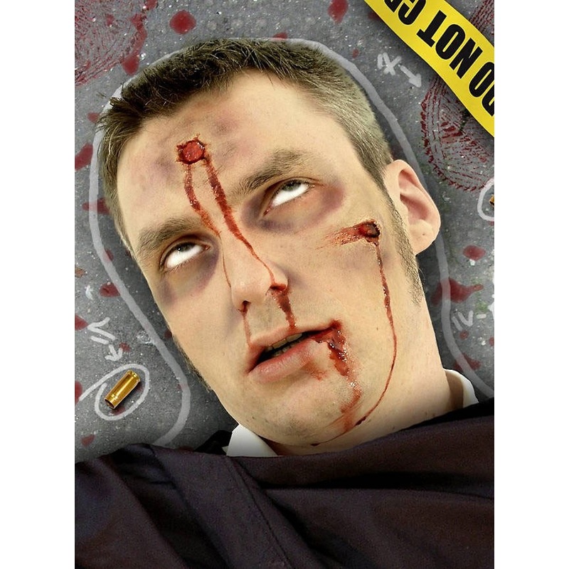 Bullet holes latex application