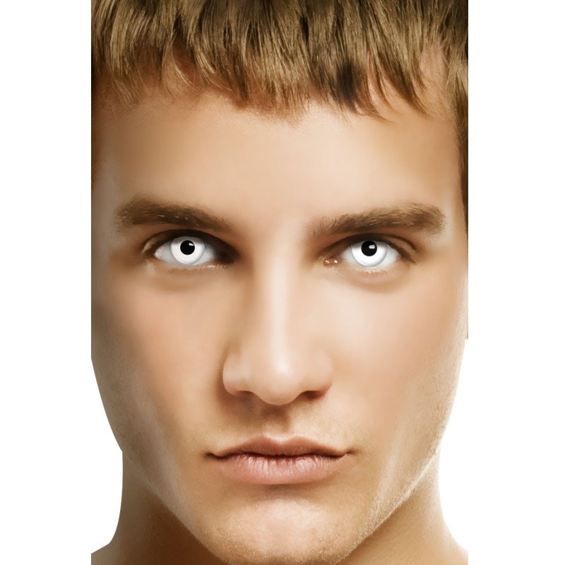 Contact lenses horror zombie white