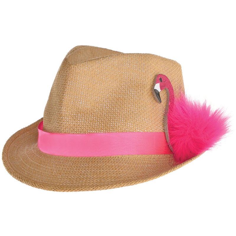 Flamingo Fedora Party Hat