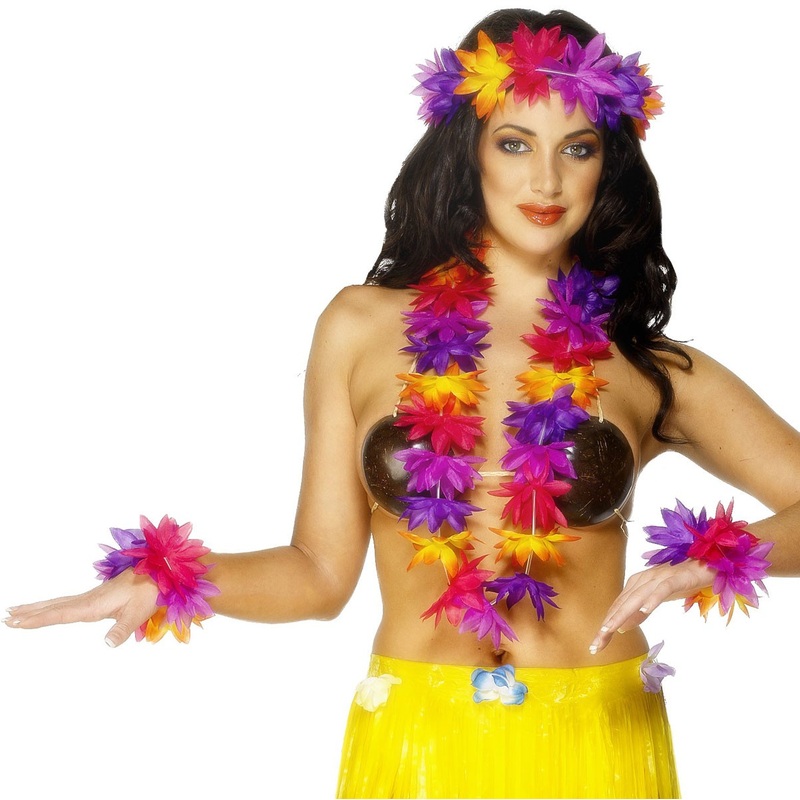 Hawaii flower arrangement 4-piece set