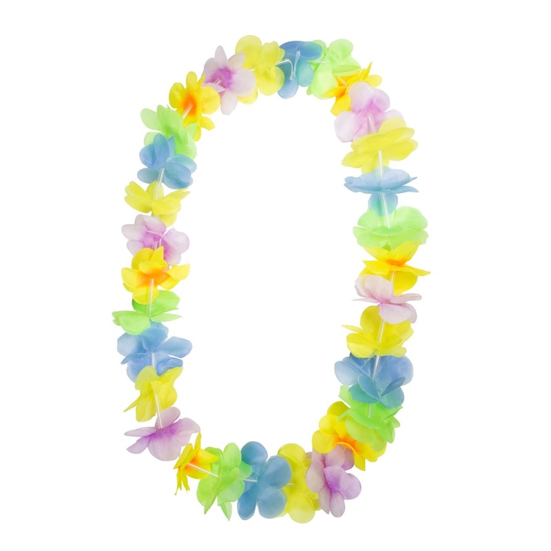Hawaiian necklace pastel