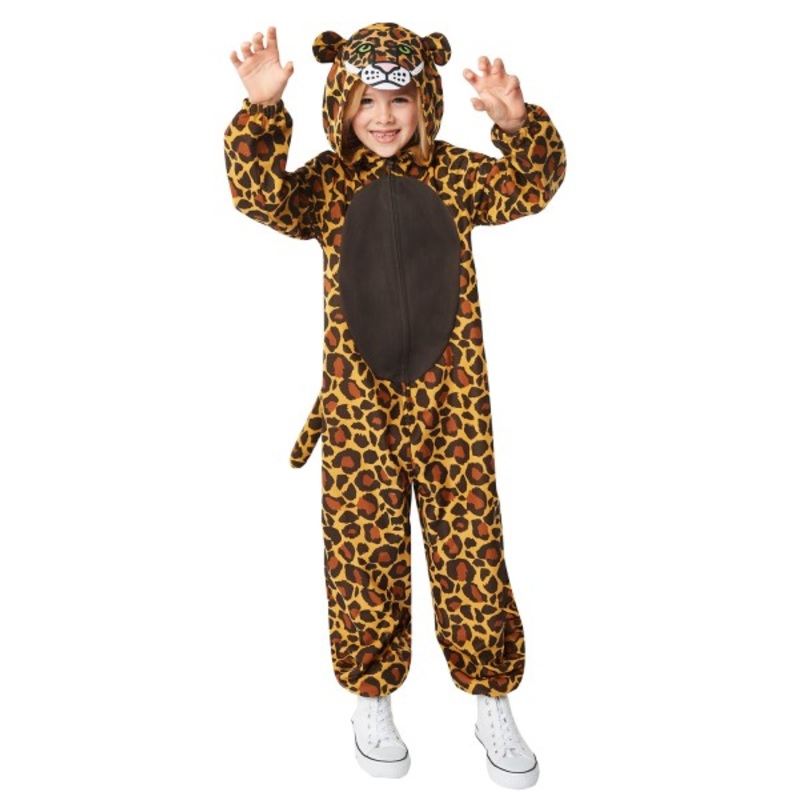 Leopard overall costume for children