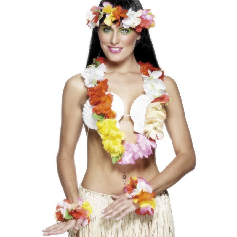 Pakina Hawaiian Necklace With Forehead And Bracelets