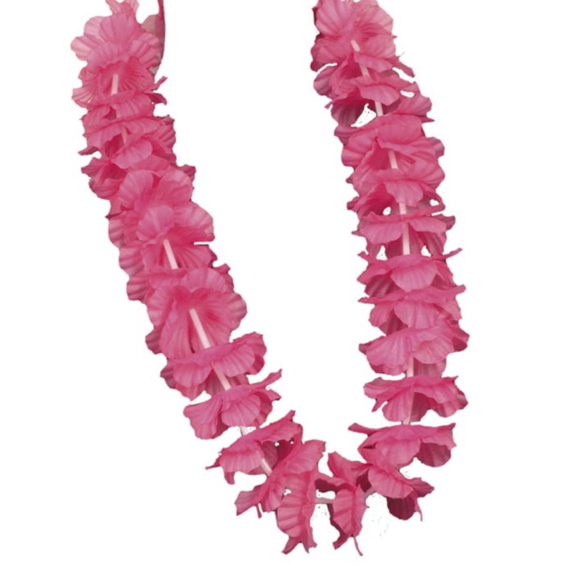 Pink Hawaii hula flower chain