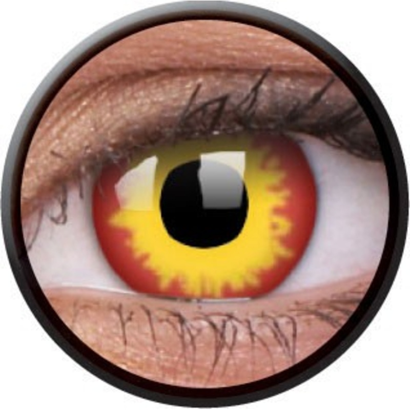 Wild flame contact lenses