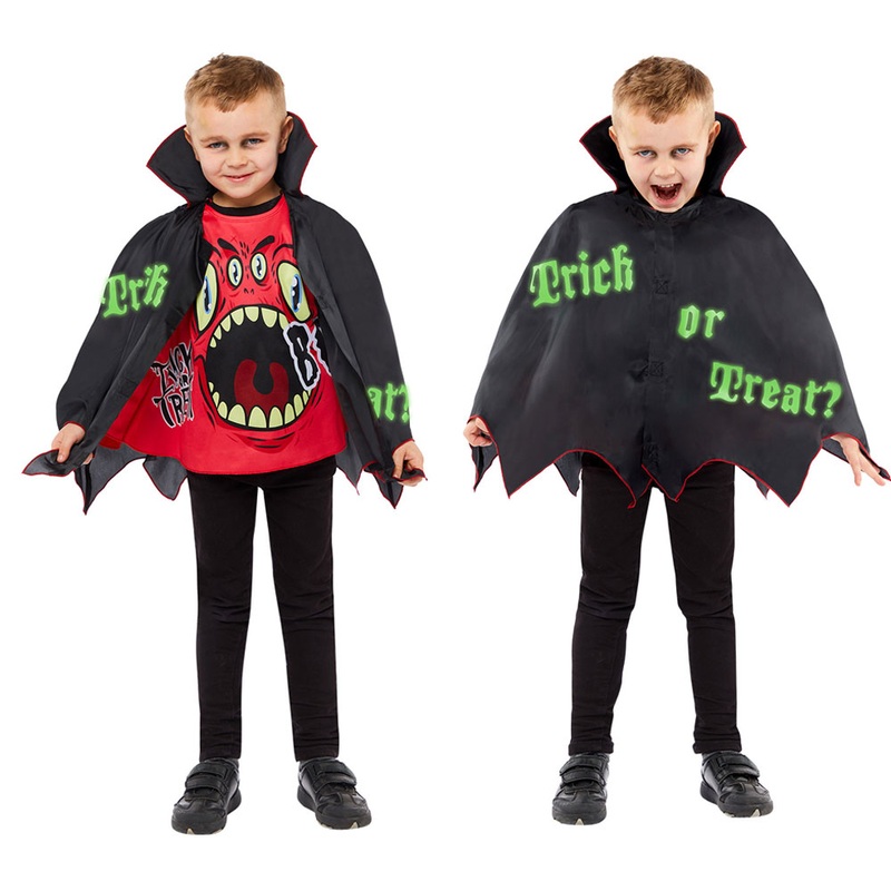 2in1 Trick or Treat cape for children