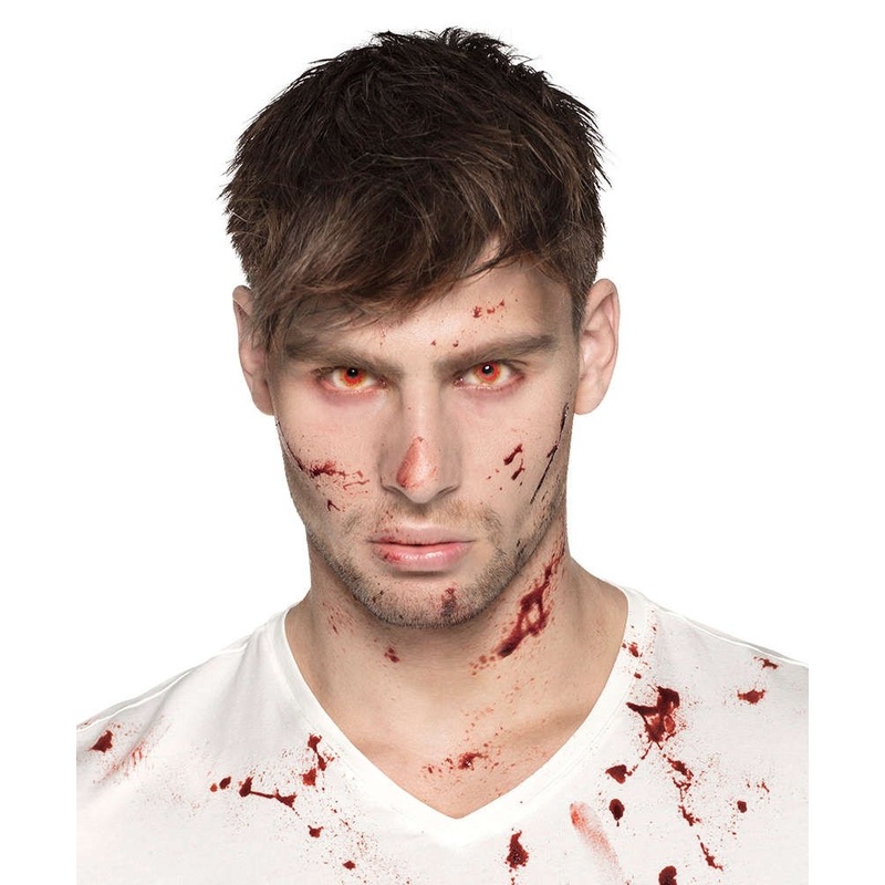 Blood red Halloween 3 month contact lenses