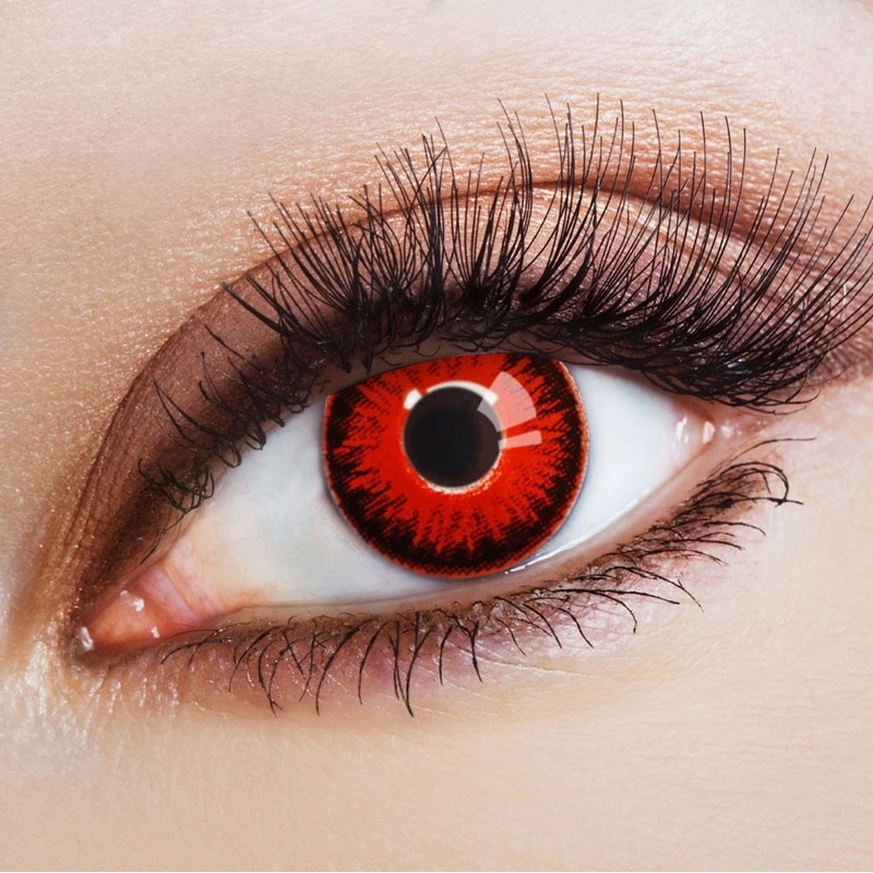 Contact lens Flaming Inferno
