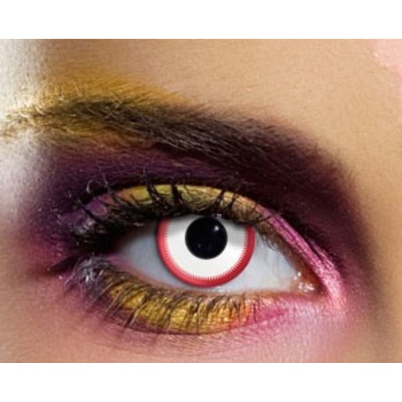 Contact Lenses Saw Film White-Red