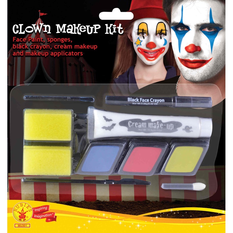 Scary horror clown make-up set