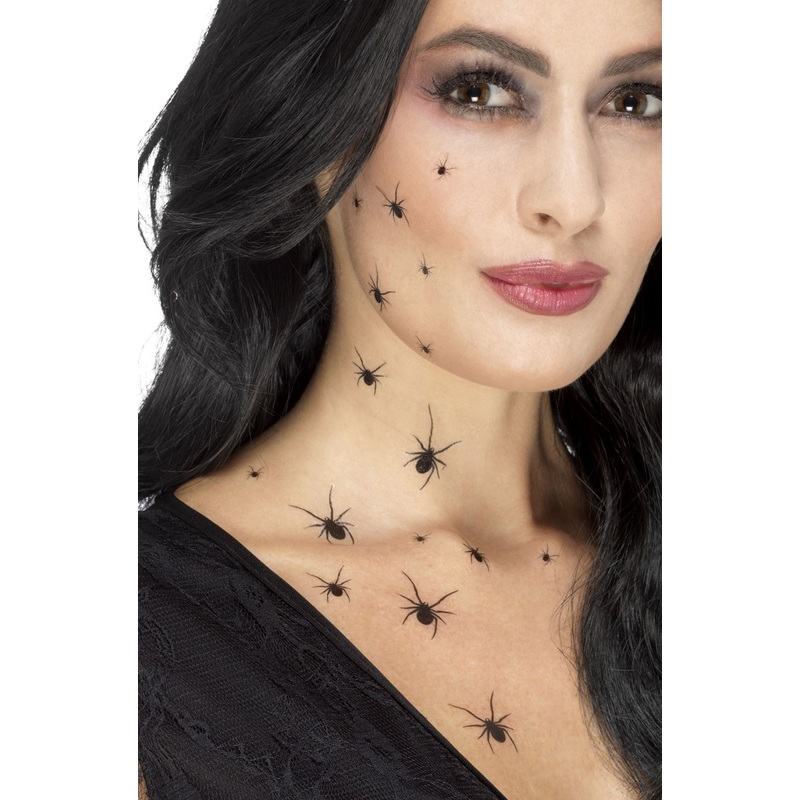 Teething spider tattoos black