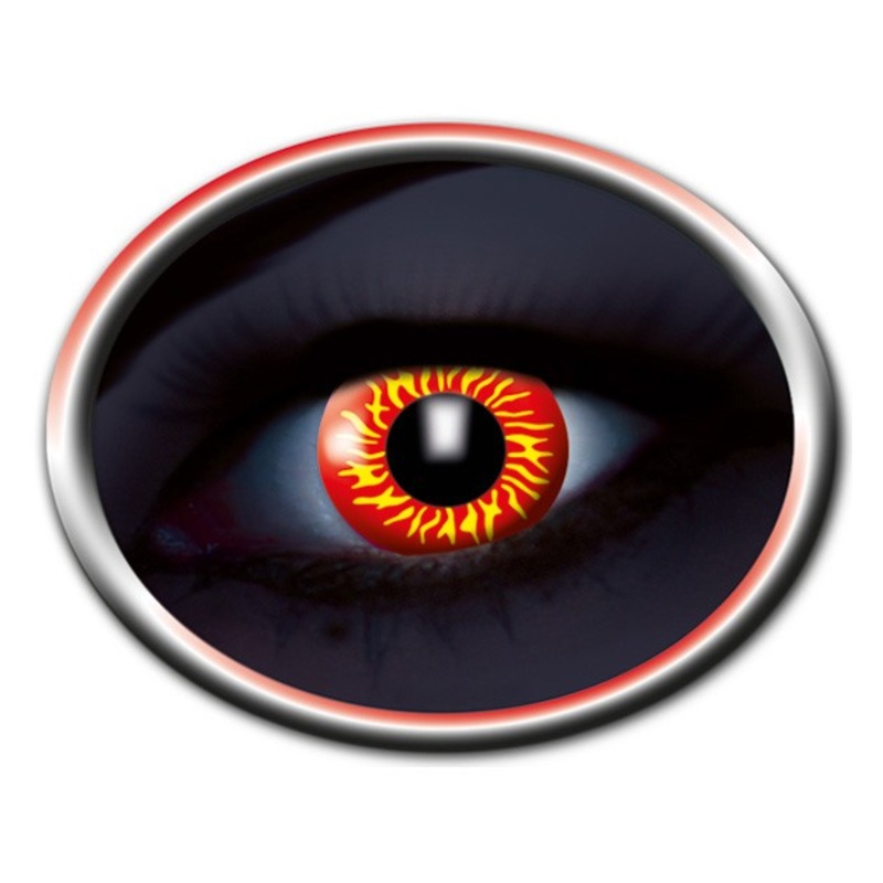 UV contact lens flame inferno