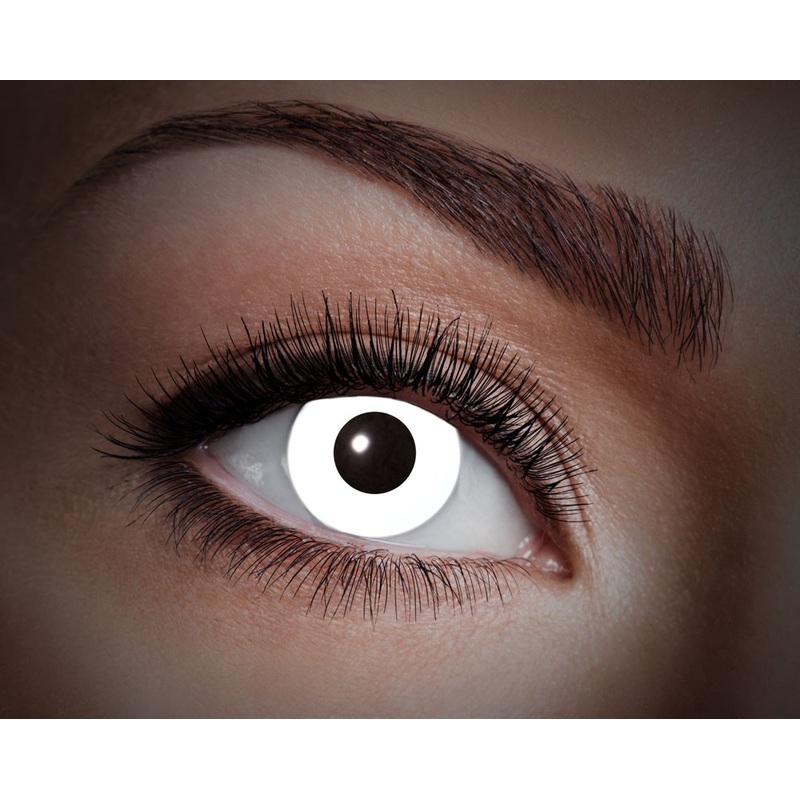 White UV annual contact lens
