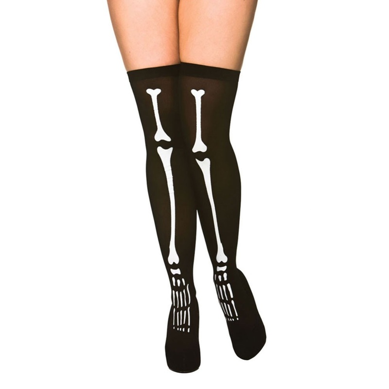 Black skeleton stockings