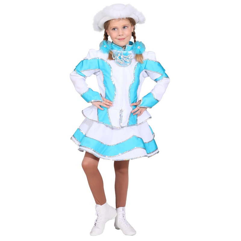 Blue Funkenmariechen kids costume 128