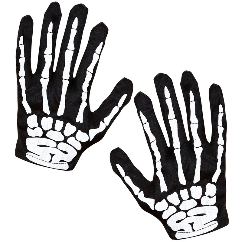 Bony skeleton gloves