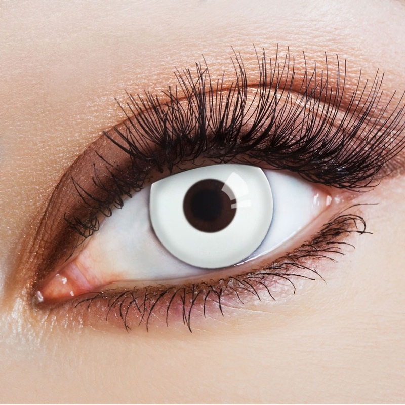 Contact lens ice white