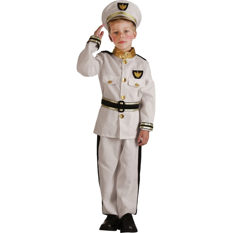 Noble Navy Captain costume for boys