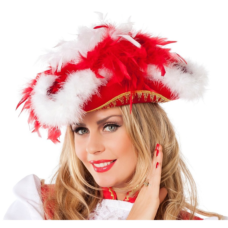Red soldier tricorne hat