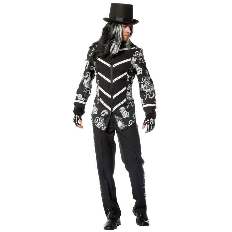 Scary circus director costume with top hat 48
