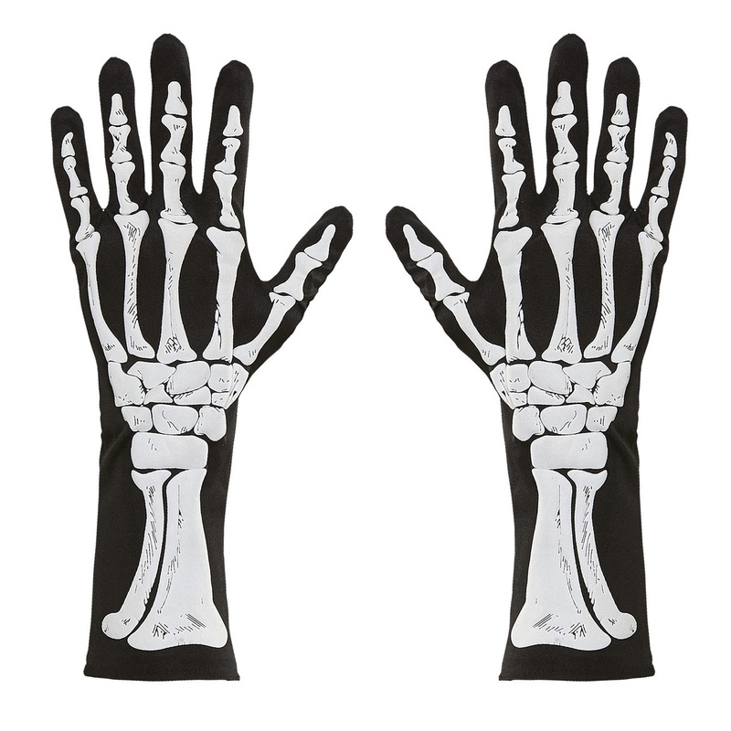 Skeleton Bones Gloves 34cm