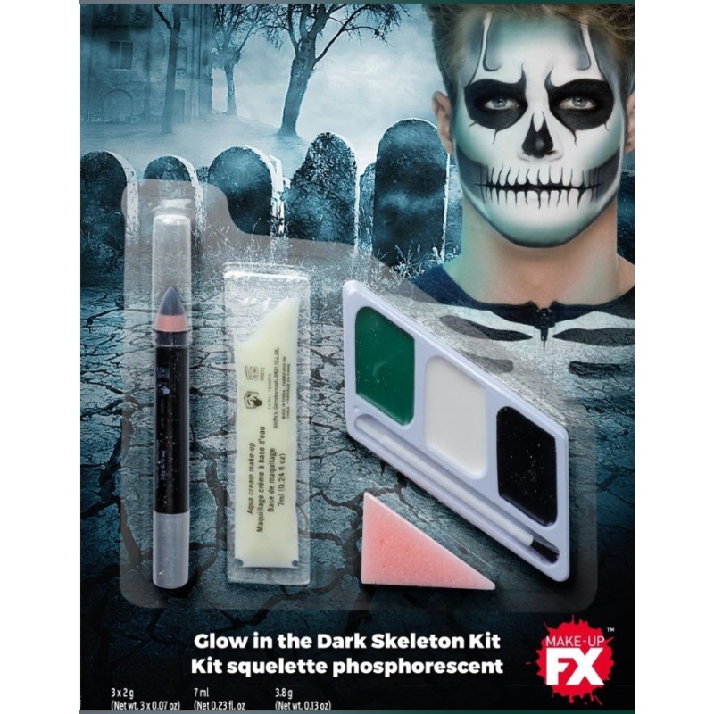 Skeleton make-up set
