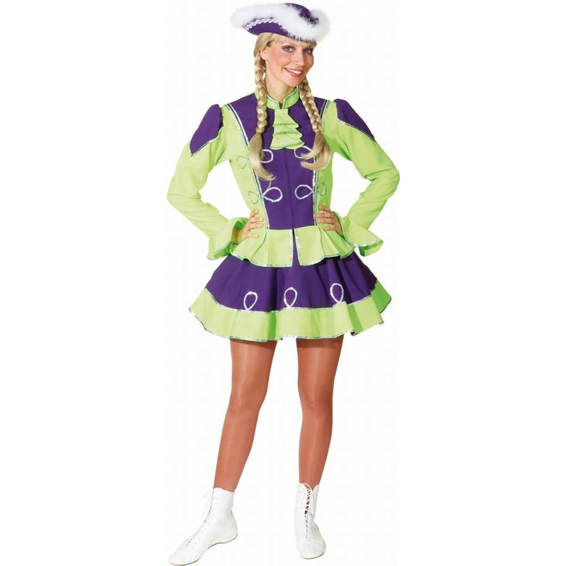 Tanzmariechen costume in green and purple 36