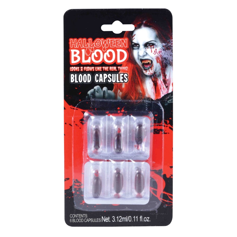 Vampire Halloween blood capsules