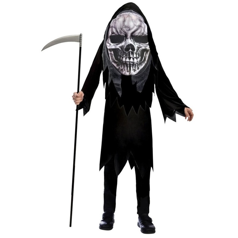 XXL skull grim reaper children's costume