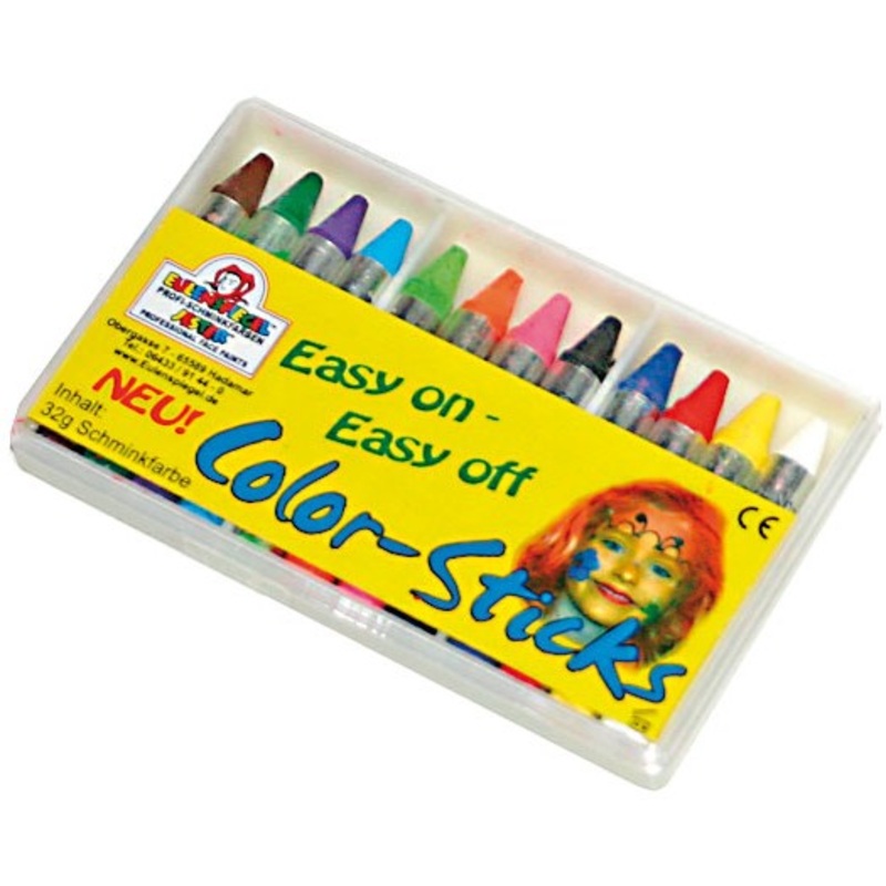 12 colorful make-up pencils