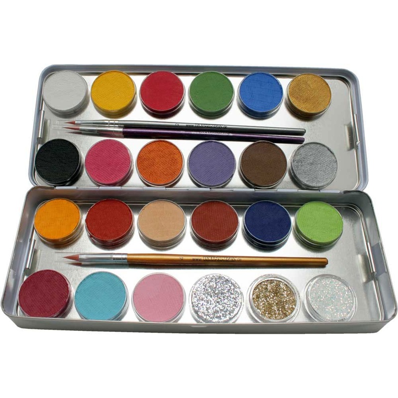 24 colors make-up set with glitter