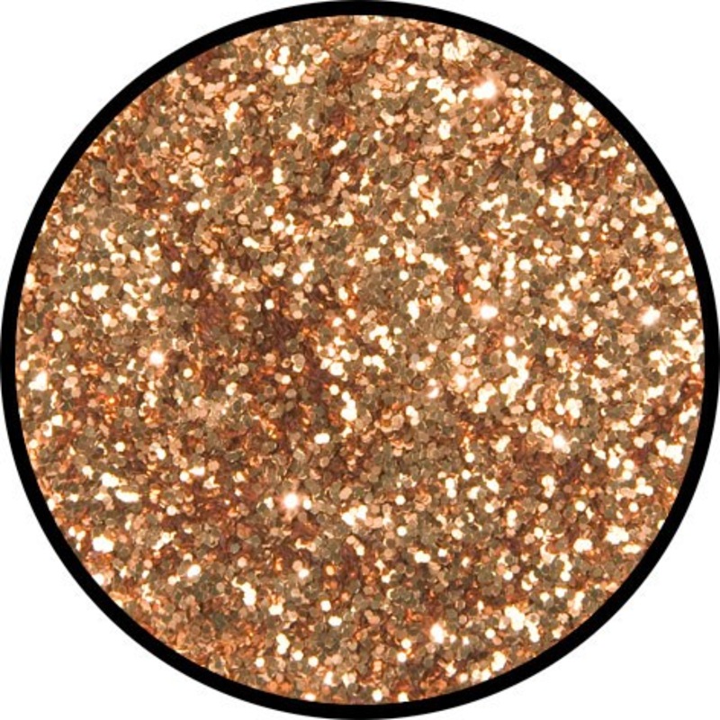 Copper gold scattered glitter