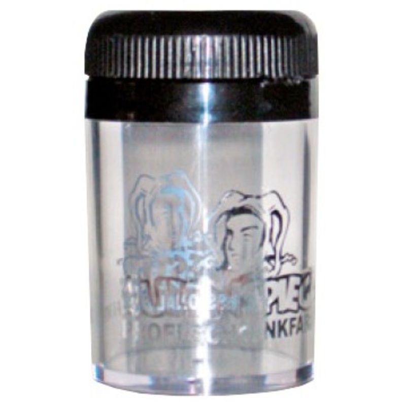 Glitter shaker dosage with sliding cap