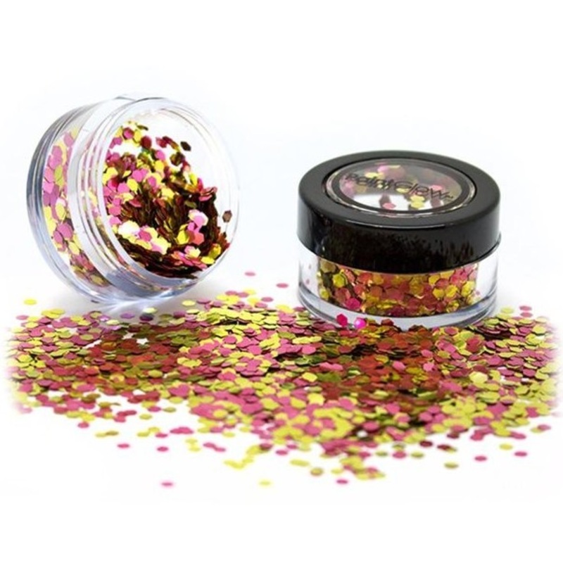 Gold-rose glitter compostable 3g