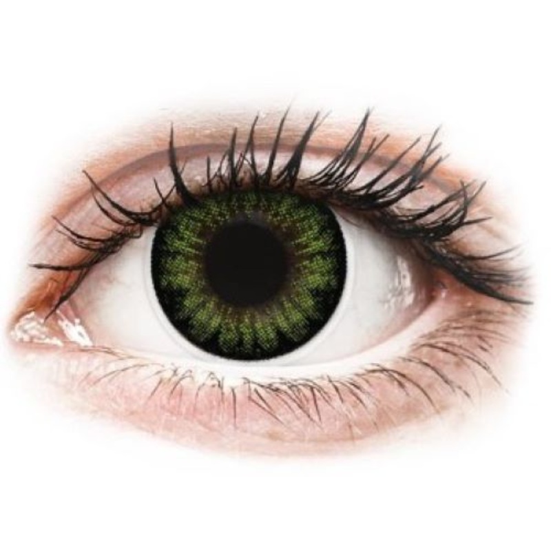 Green costume contact lens
