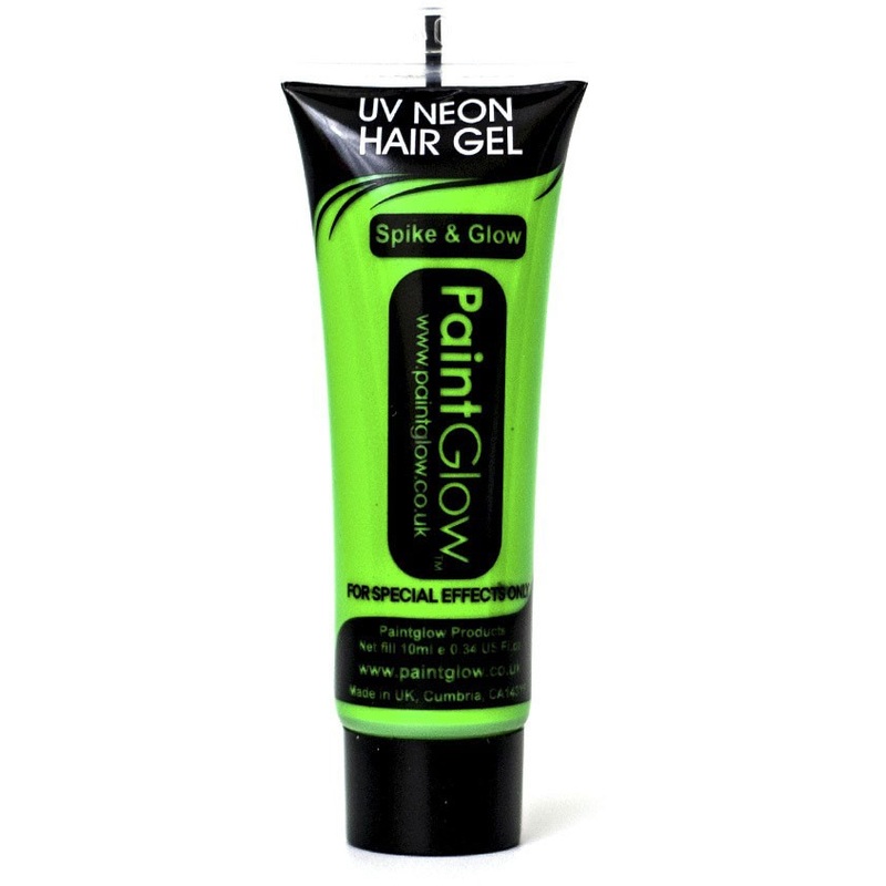 Green UV Paint Glow Neon Hair Gel