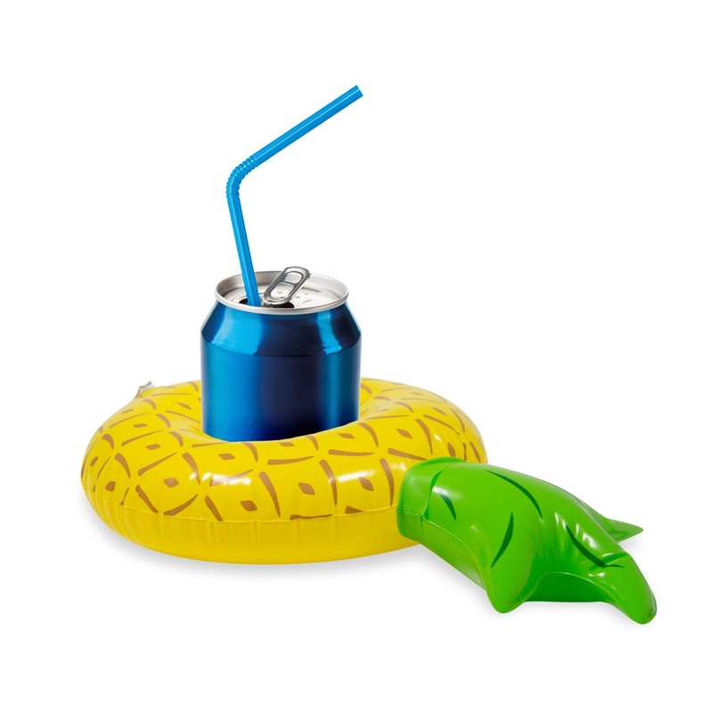 Inflatable pineapple cup holder