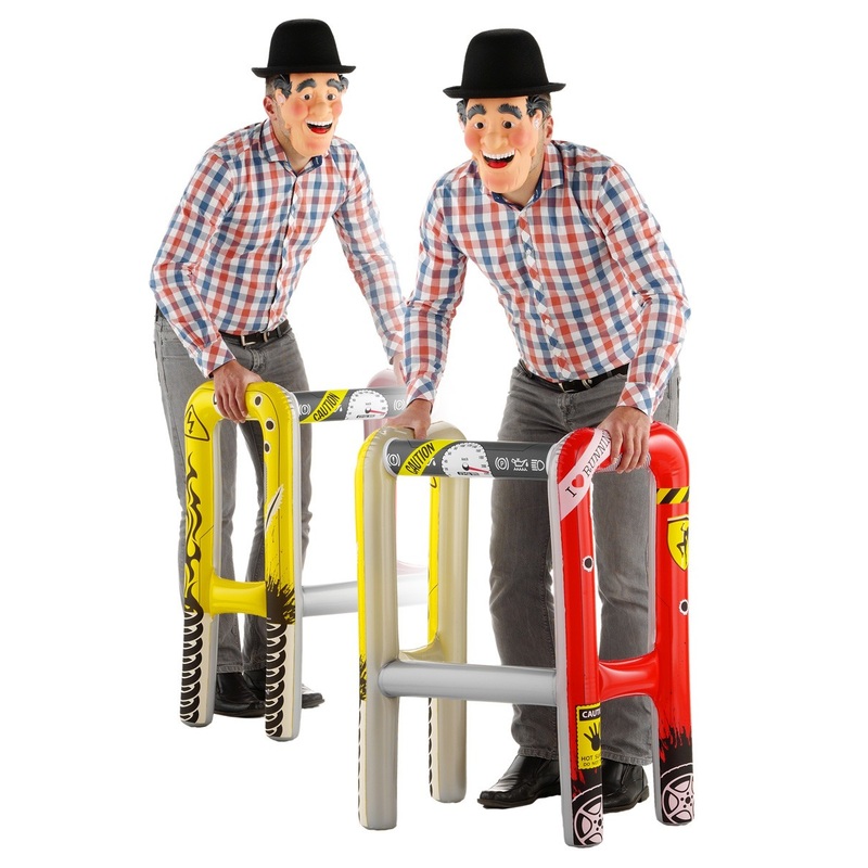 Inflatable walking aid