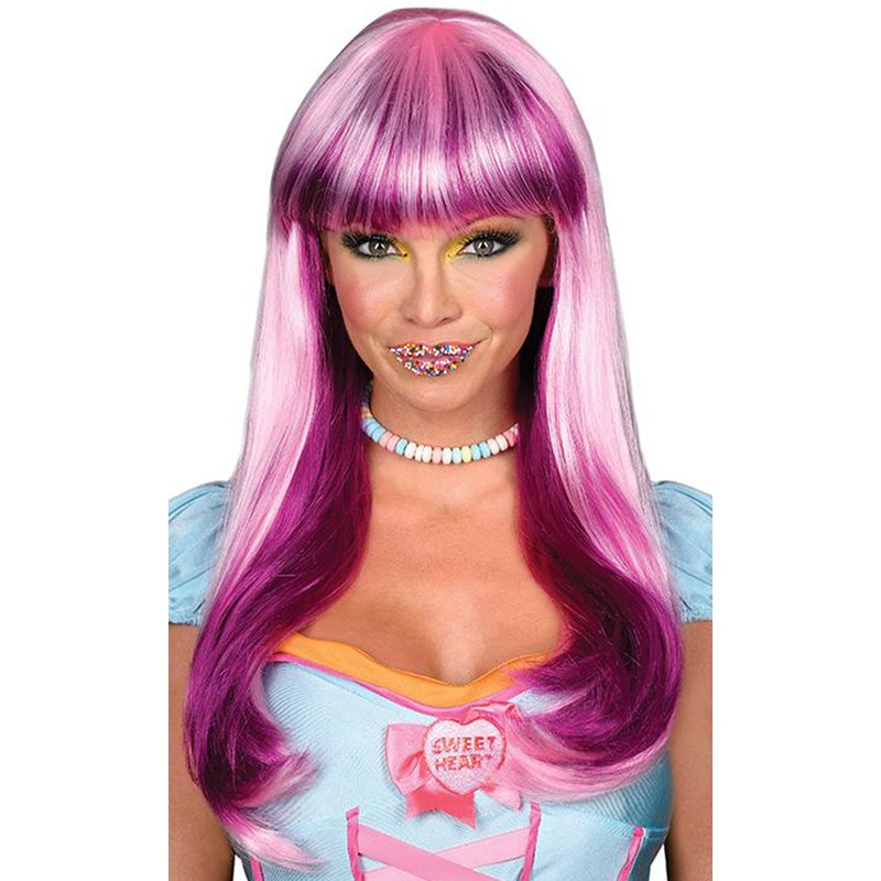 Pink-Rosane Candy Long Hair Wig