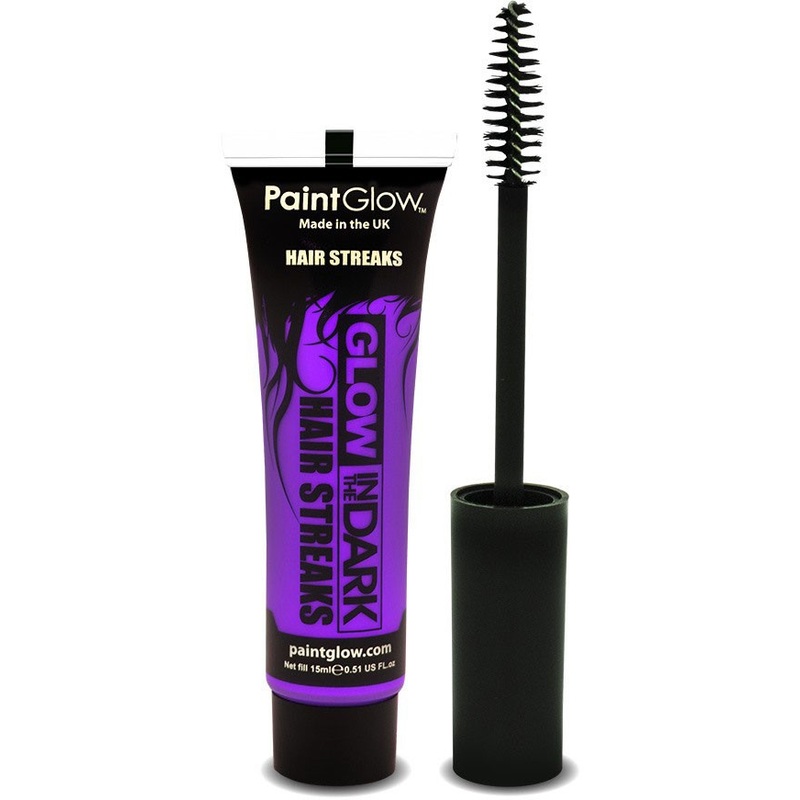 Purple glow in the dark hair color