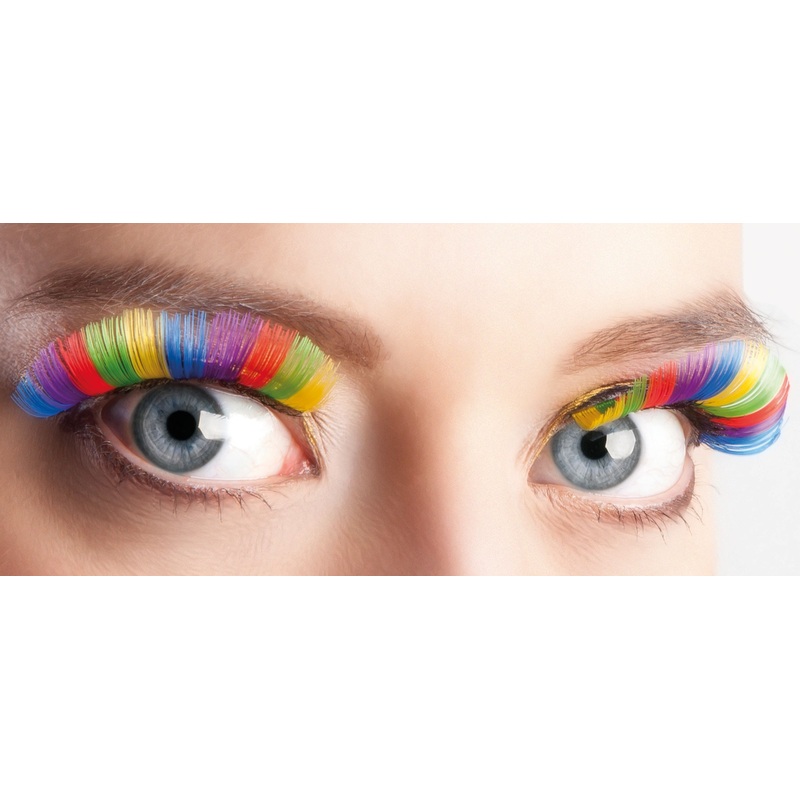 Rainbow eyelashes