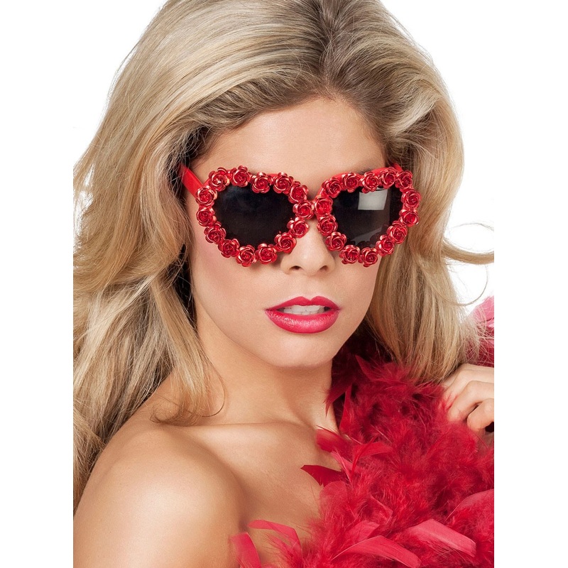 Red Roswitha Rosen heart glasses