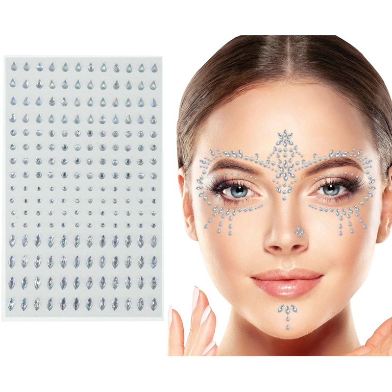 Rhinestones for face bow 10x20 cm