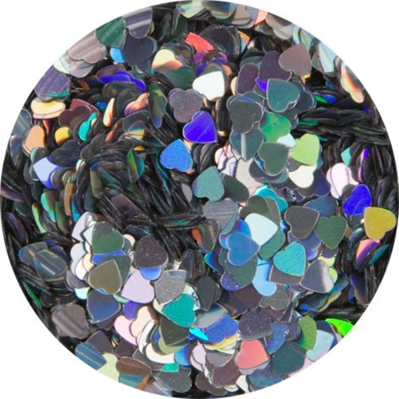 Scattered glitter hearts Endless Love