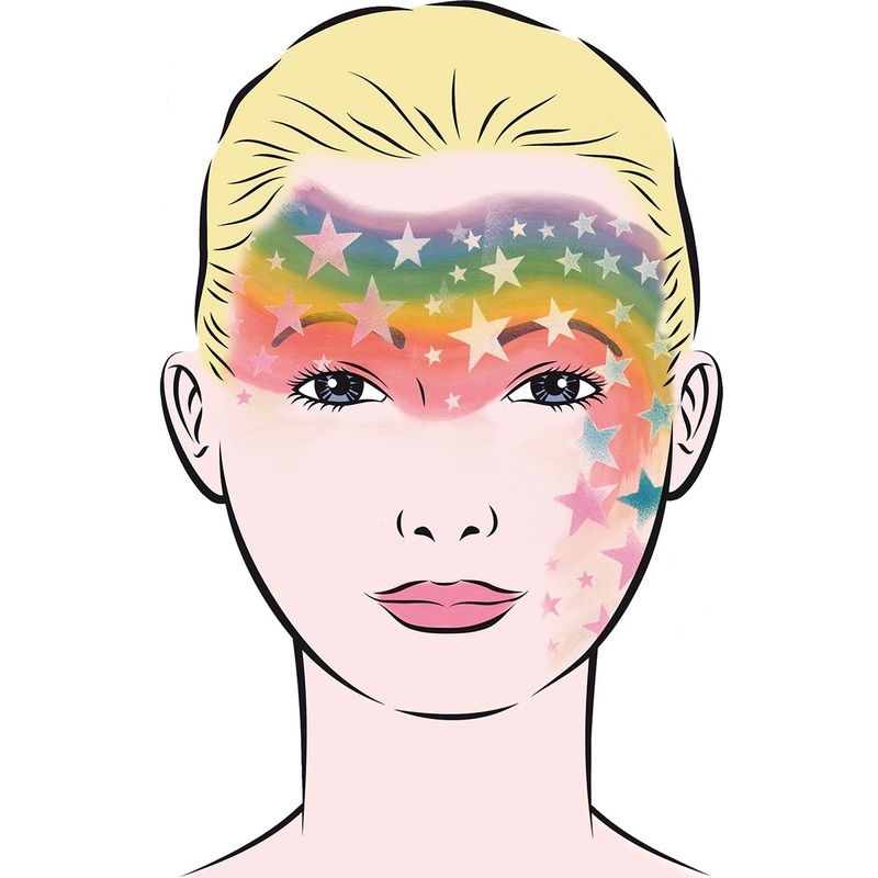 Star make-up template