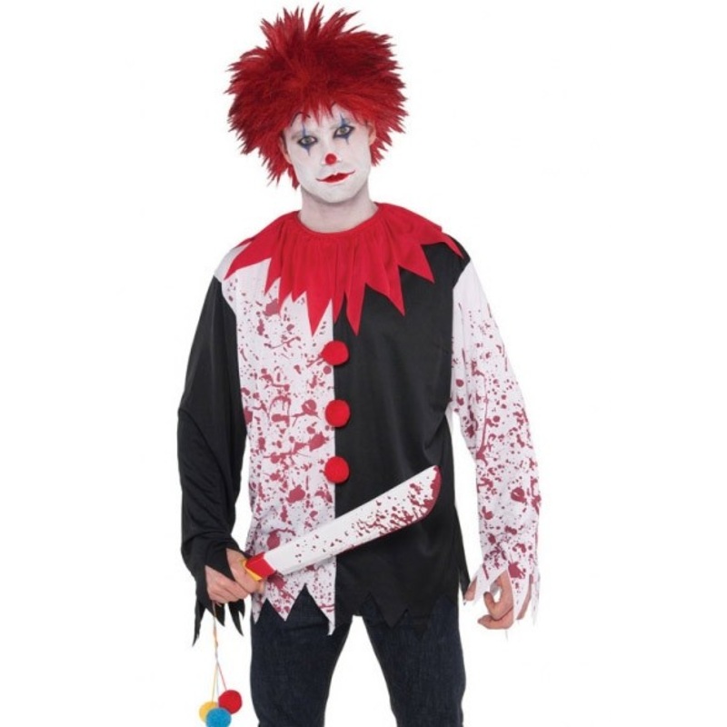 Bloody horror clown men's shirt